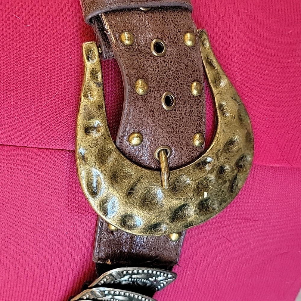 Vintage Retro Strtchy Statement Belt 38" stretches to 48" - Picture 4 of 8